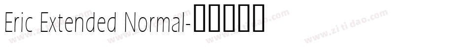 Eric Extended Normal字体转换
